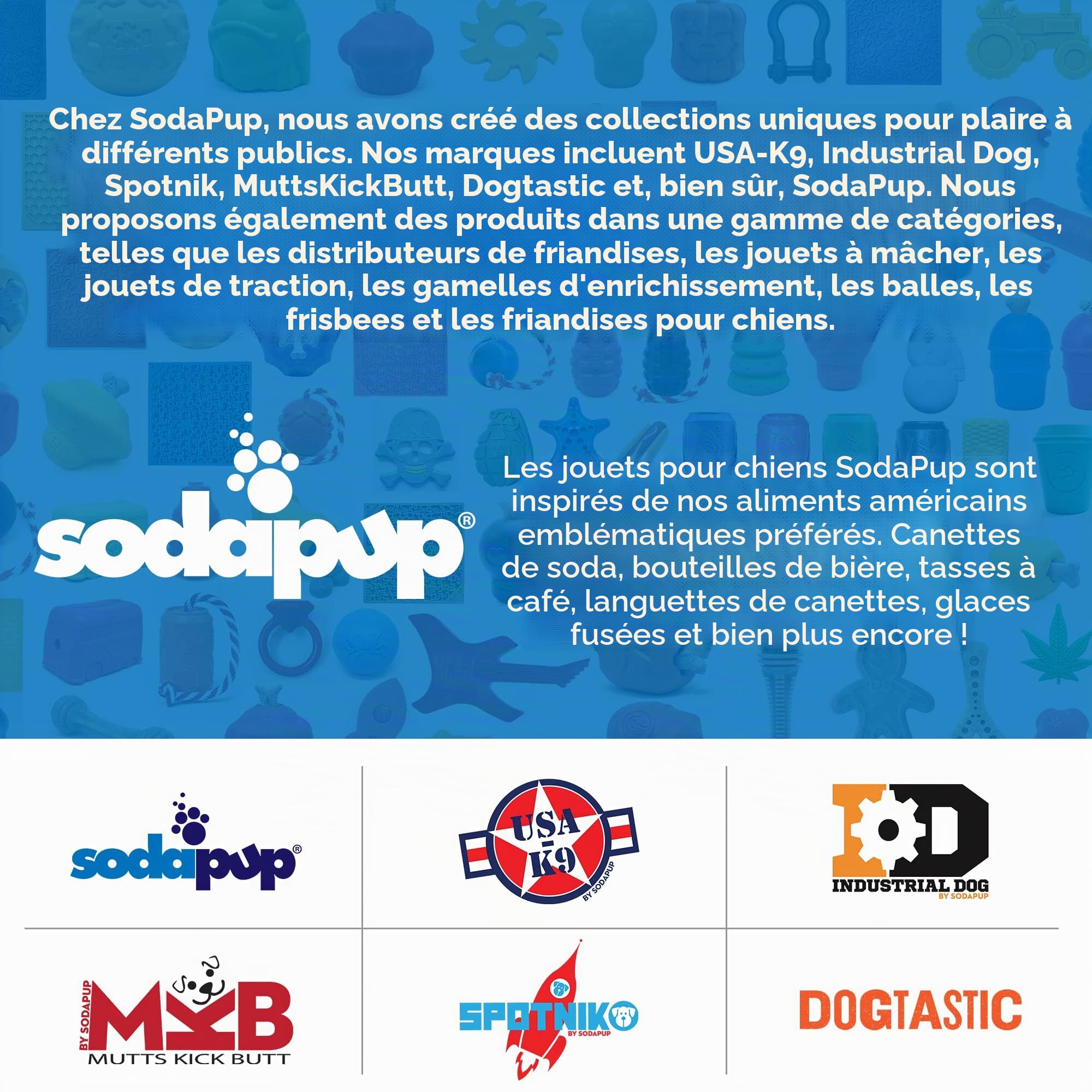 SodaPup Honey Pot – Distributeur de friandises pour chien durable et jouet d'enrichissement fabriqué aux États-Unis à partir de matériau en caoutchouc naturel non toxique, sans danger pour les animaux