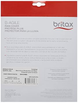 Britax Single B-Agile ، B-Free ، Pathway Strols Wind and Rain Cover | سهل التركيب + تهوية الهواء + حقيبة التخزين متضمنة