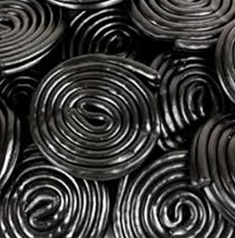 Liquorice Wheels Sweets Black 400g