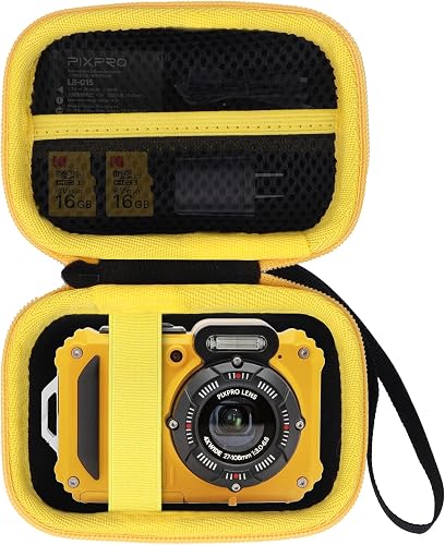 RIYADAone Case for KODAK PIXPRO WPZ2 Rugged waterproof Digital Camera | Hard Shell Shockproof, Portable Camera Storage, Mesh Bag Organizer, Lightweight Travel