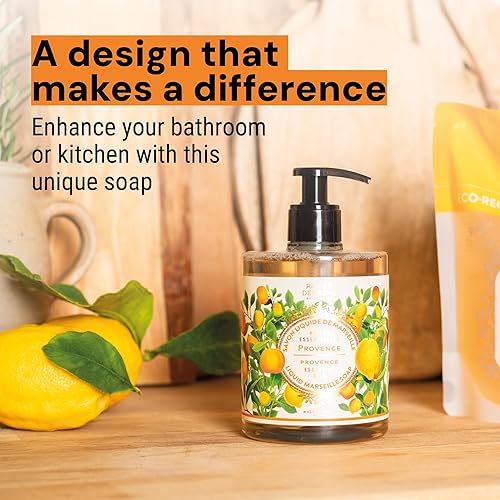 Miniatura 20 de Panier des Sens - Jabón líquido de manos - Jabón de manos con almendras - Jabón de manos hidratante francés de Marsella con aceite de coco - Cocina