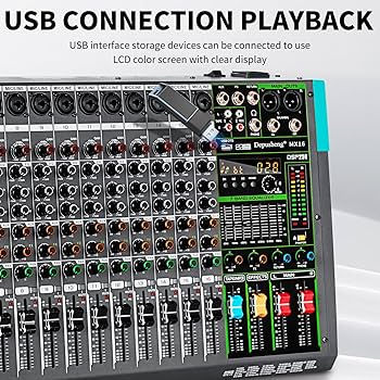 Amazon.com: Depusheng MX16 16 Channel Sound Mixer Audio Mixing