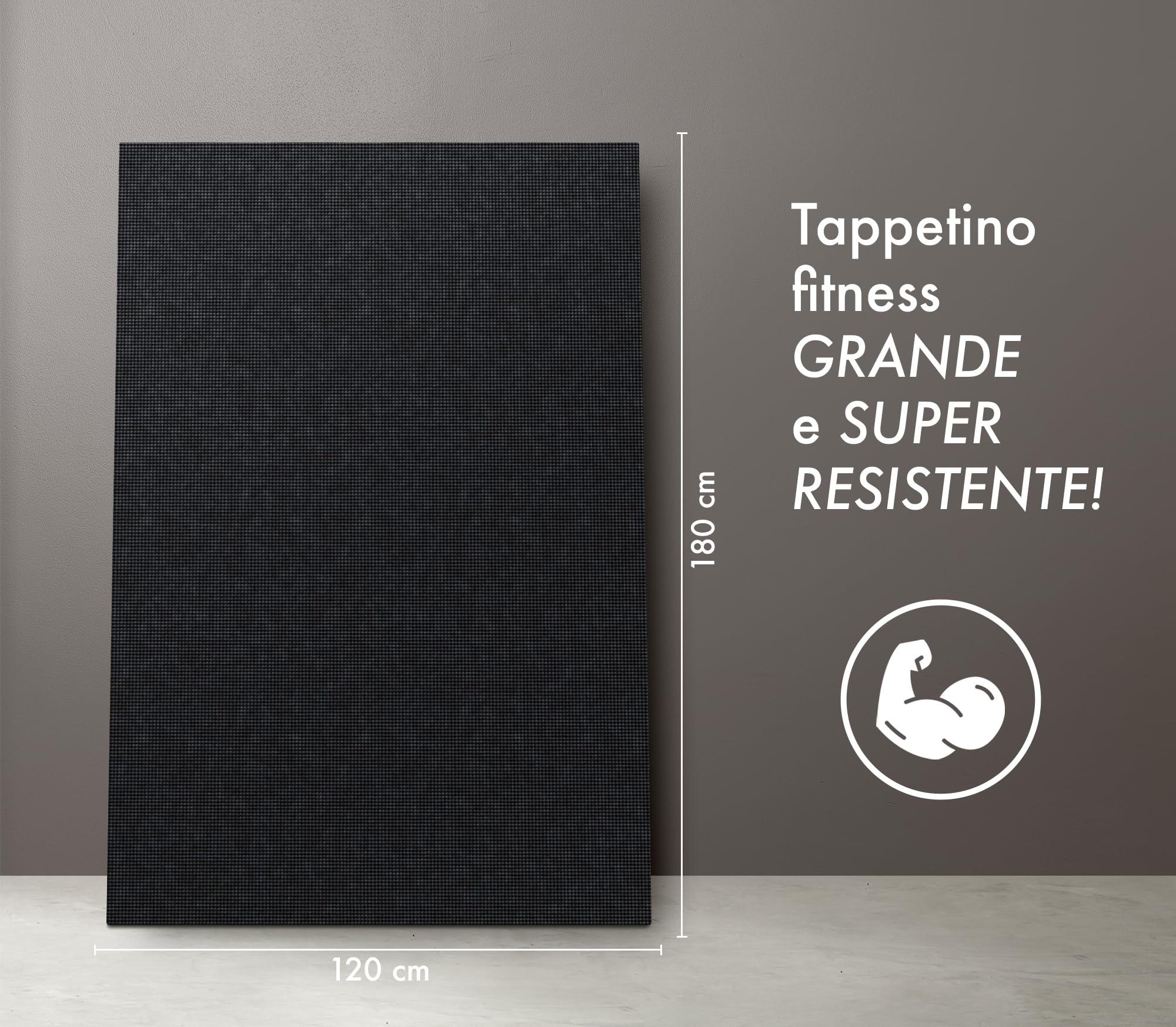 Tappetini YOGA Antiscivolo e Resistente: 120x180 cm + 180x200 cm, Spessore 4 mm - Tappeto Per Esercizi, Allenamento Casa Palestra Materassino Fitness Pilates - In Pvc Arrotolabile Facile Trasporto