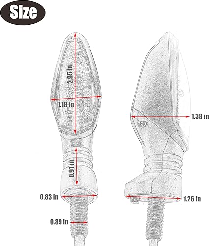 Miniatura 2 de GIDIBII 2 indicadores de señal de giro delanteros o traseros para motocicleta, compatibles con KTM 990 890 790 690 530 525 500 450 350 250 1290 1190