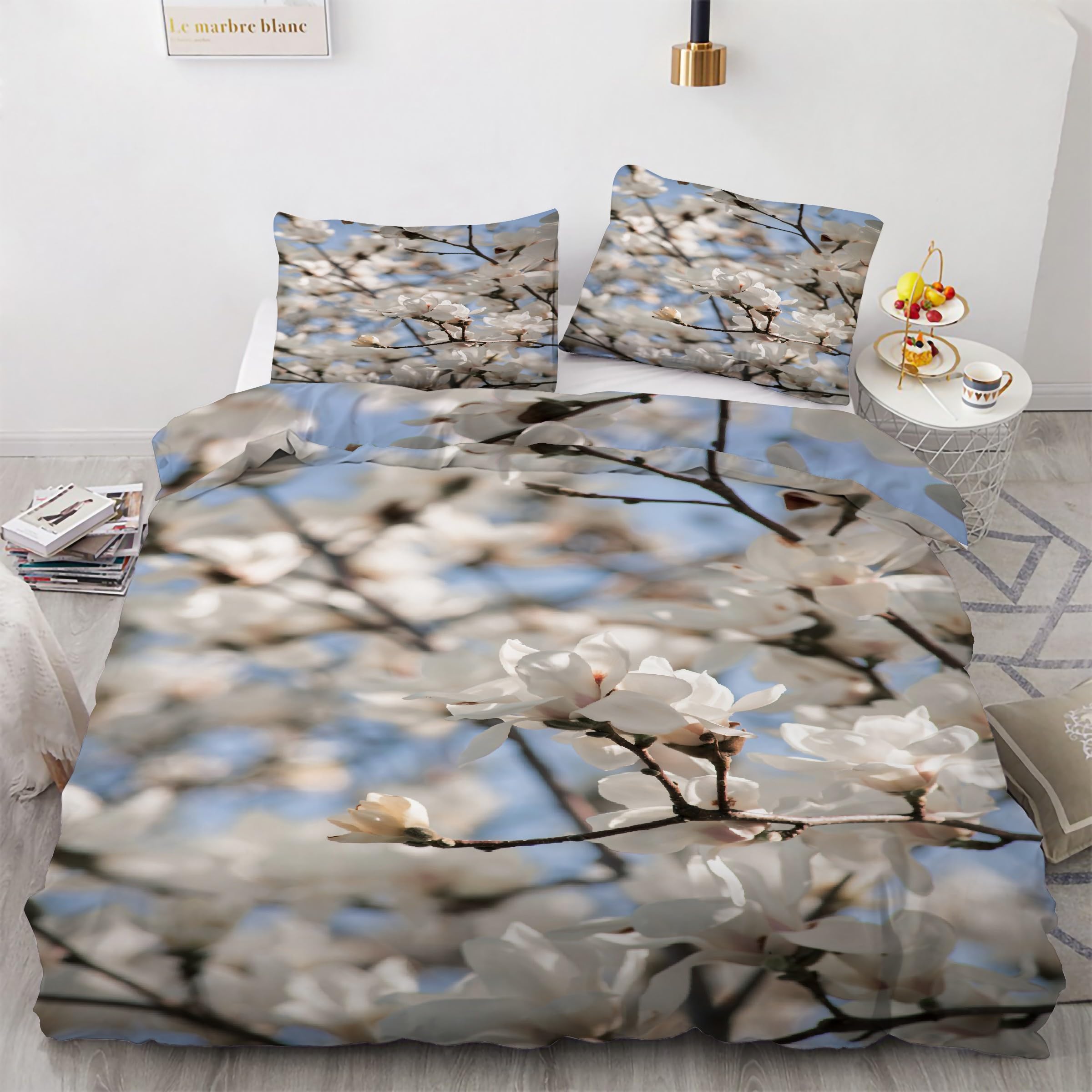 Housse de couette en microfibre douce 90x190 avec fermeture éclair pratique
