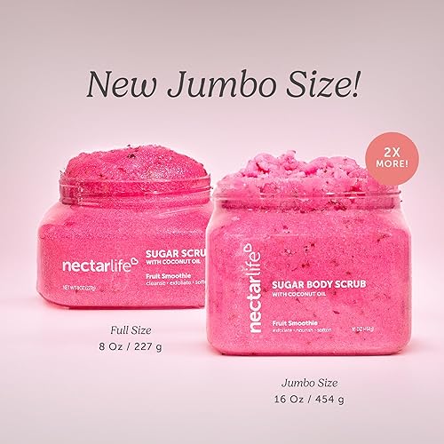 Vista 11 de Exfoliante corporal de azúcar, exfoliante corporal con manteca de karité hidratante y aceite de coco, sin parabenos, sin SLS, cuidado de la piel sin