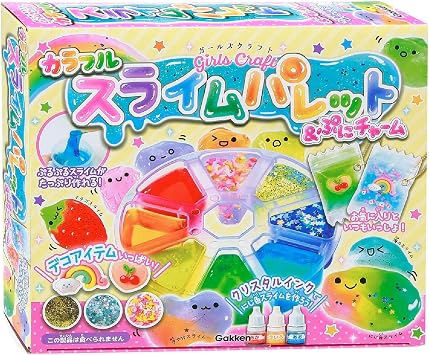 Gakken Q750939 Girls Craft Colorful Slime Palette & Puni Charm Ages 6+