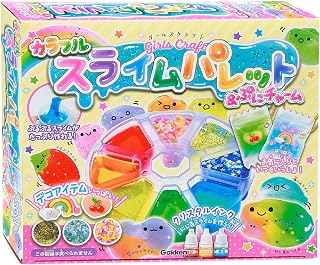 Gakken 女孩手工 多彩 史莱姆 调色板 & Puni 小饰品 (适用年龄:6岁及以上)