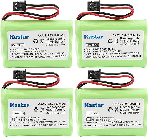 Kastar - Batería de repuesto para Uniden BT909, BT1001, BT1004, DECT 1500, DECT 1588-5, TRU-12803, TRU-226, TRU-9260, TRU-9360, Dantona Batt-909,