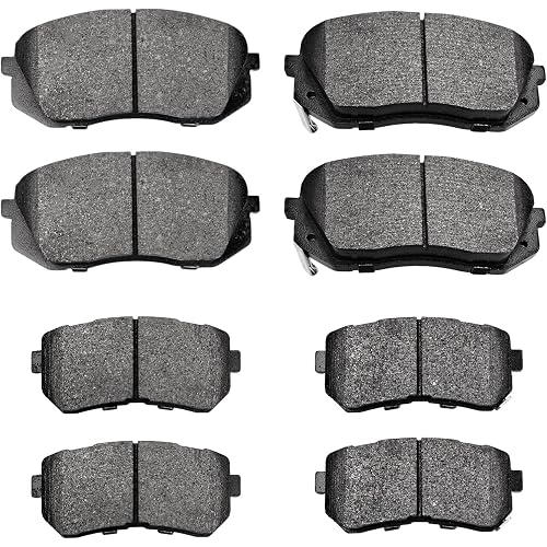 Front Rear Ceramic Brake Pads Kit D1826 D1829 Compatible with Kia Optima 2017-2020