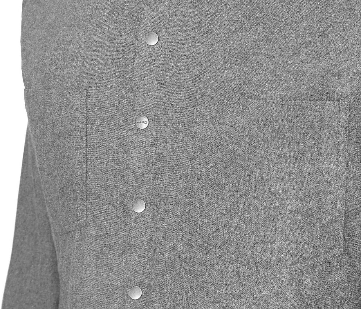 LA Police Gear Core Men's Button Down Long Sleeve Cotton Flannel Shirt, Comfortable, Breathable, Tactical Work Shirt - Image 5