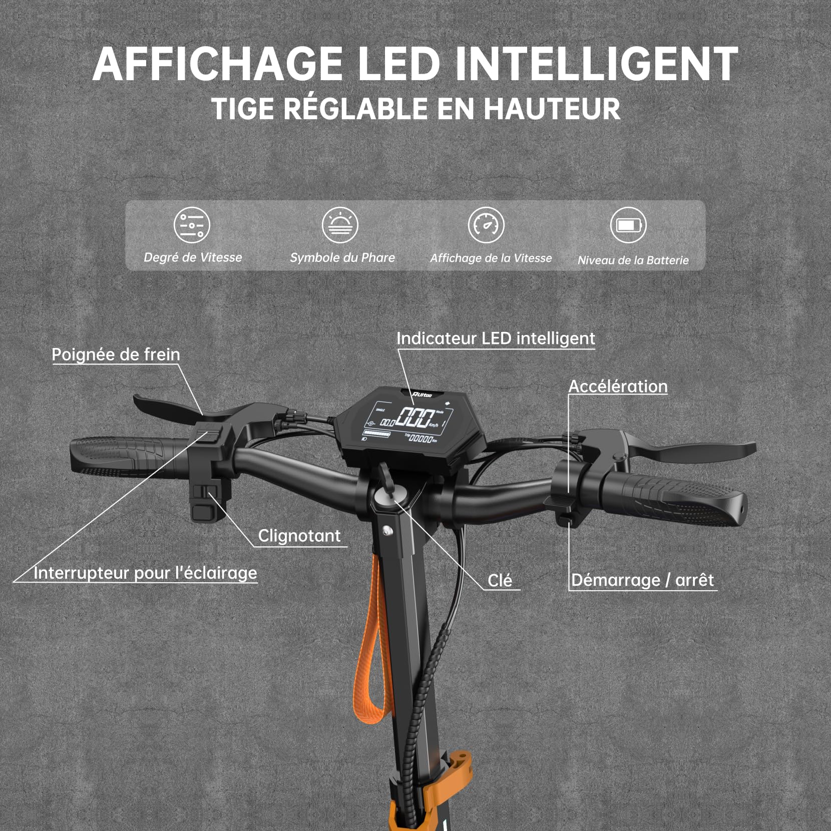 T2 Master Trottinette Électrique, Autonomie Max 65KM, Double Moteur, Batterie 52V 20.8Ah, Pneus Tout-Terrain 10 Pouces, 3 Mode de Vitesse, Affichage Intelligent, Facile à Plier
