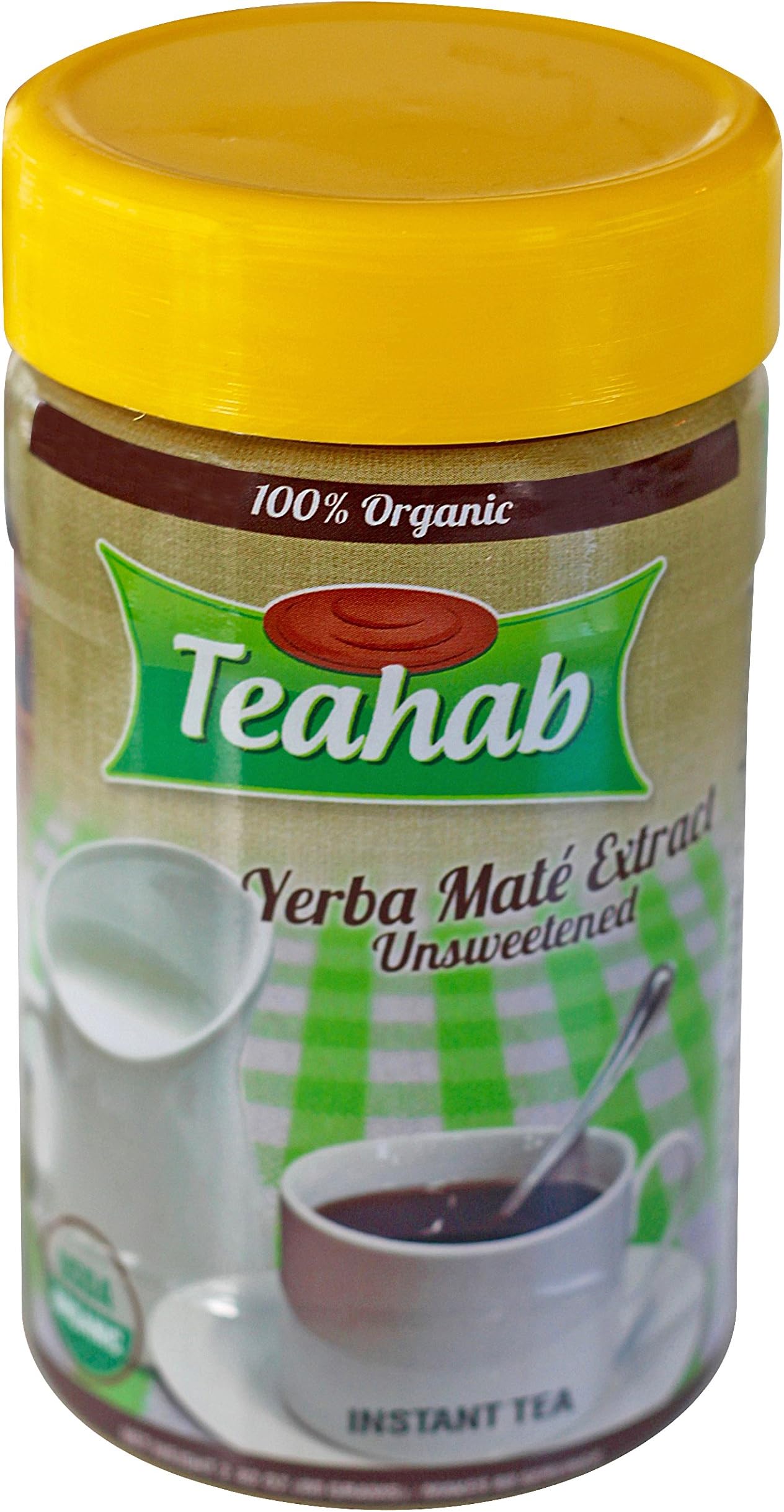 100% ORGANIC YERBA MATE INSTANT TEA - TEAHAB - (Unsweetened)
