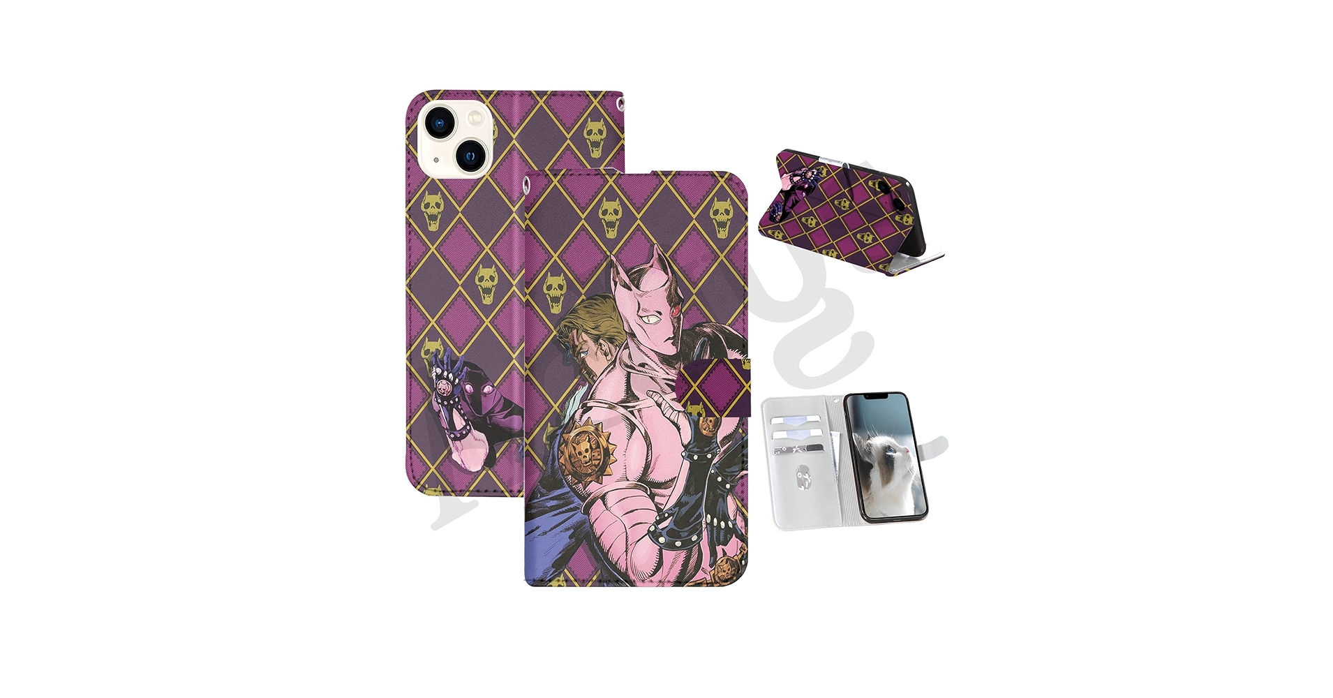 Amazon.co.jp: ジョジョの奇妙な冒険 スマホケース 手帳型