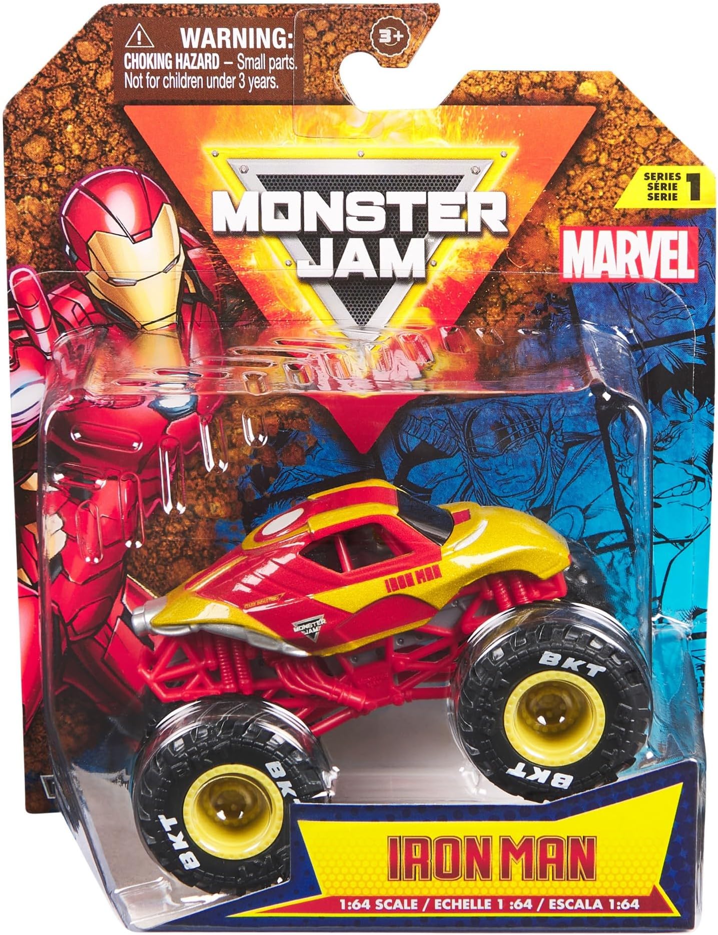 Monster Jam 1:64 Series 1 Marvel Iron Man