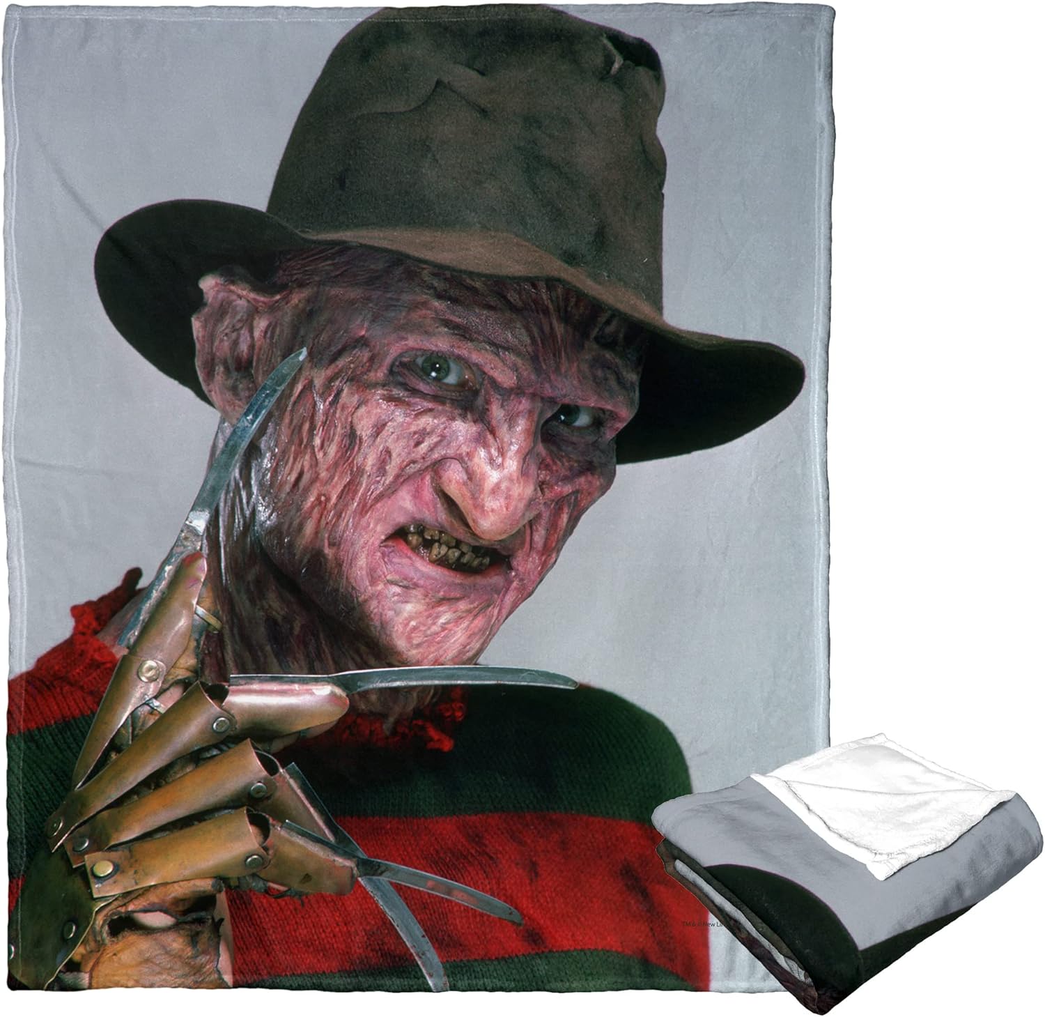 Northwest Nightmare on Elm Street Silk Touch Throw Blanket, 50" x 60", Don’t Mess with Freddy