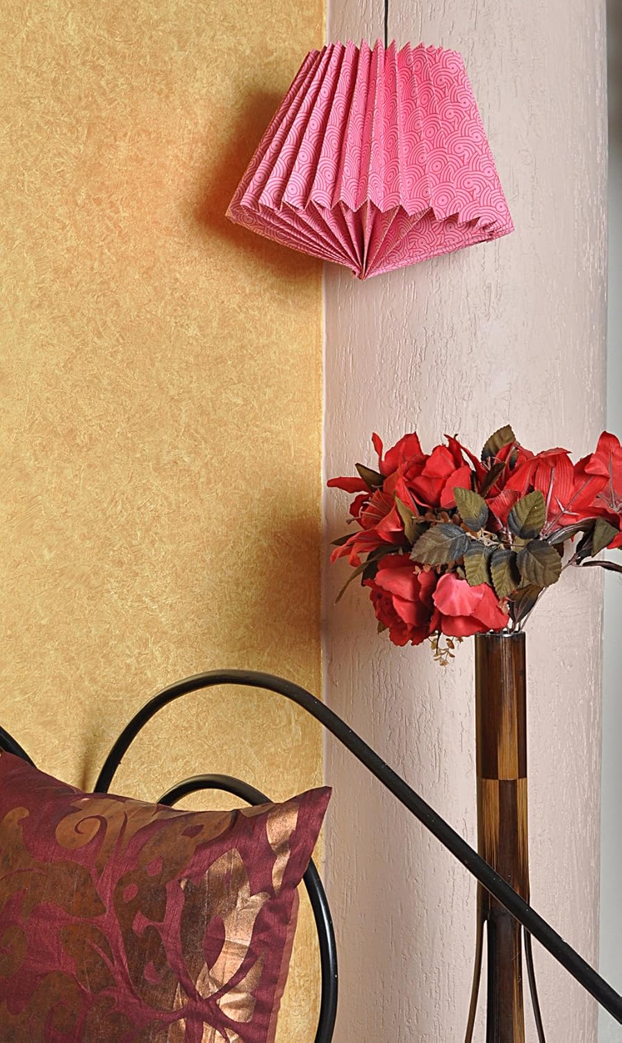Lalhaveli Vintage Pendant Origami Lamp Shade 9 X 14.5 Inches