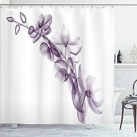 Vista 42 de Ambesonne Cortina de ducha de caballo, potente semental de Appaloosa, elegante estampado equino de campeón de sangre pura real, juego de decoración