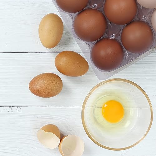 Miniatura 8 de Paquete de 70 cajas de huevos de plástico reutilizables transparentes para huevos de pollo, capacidad para 12 huevos cada uno