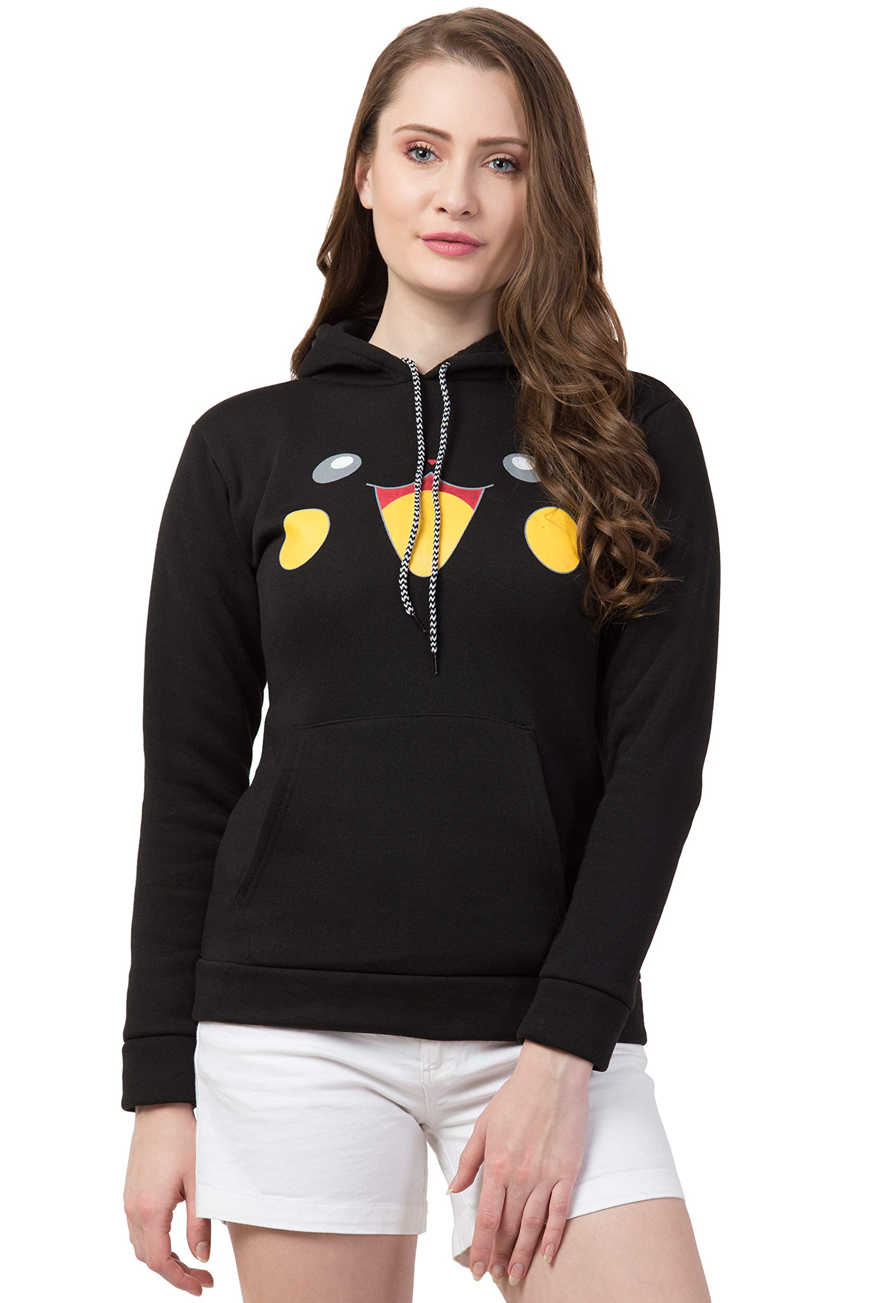 funday fashion Women Fleece High Neck Hoodie Sweatshirt-picture-17
