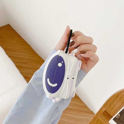 Miniatura 4 de Funda de dibujos animados 3D con llavero para mujeres, niñas, hombres y niños para Beats Studio Buds 2021, funda de astronauta morada, accesorios de