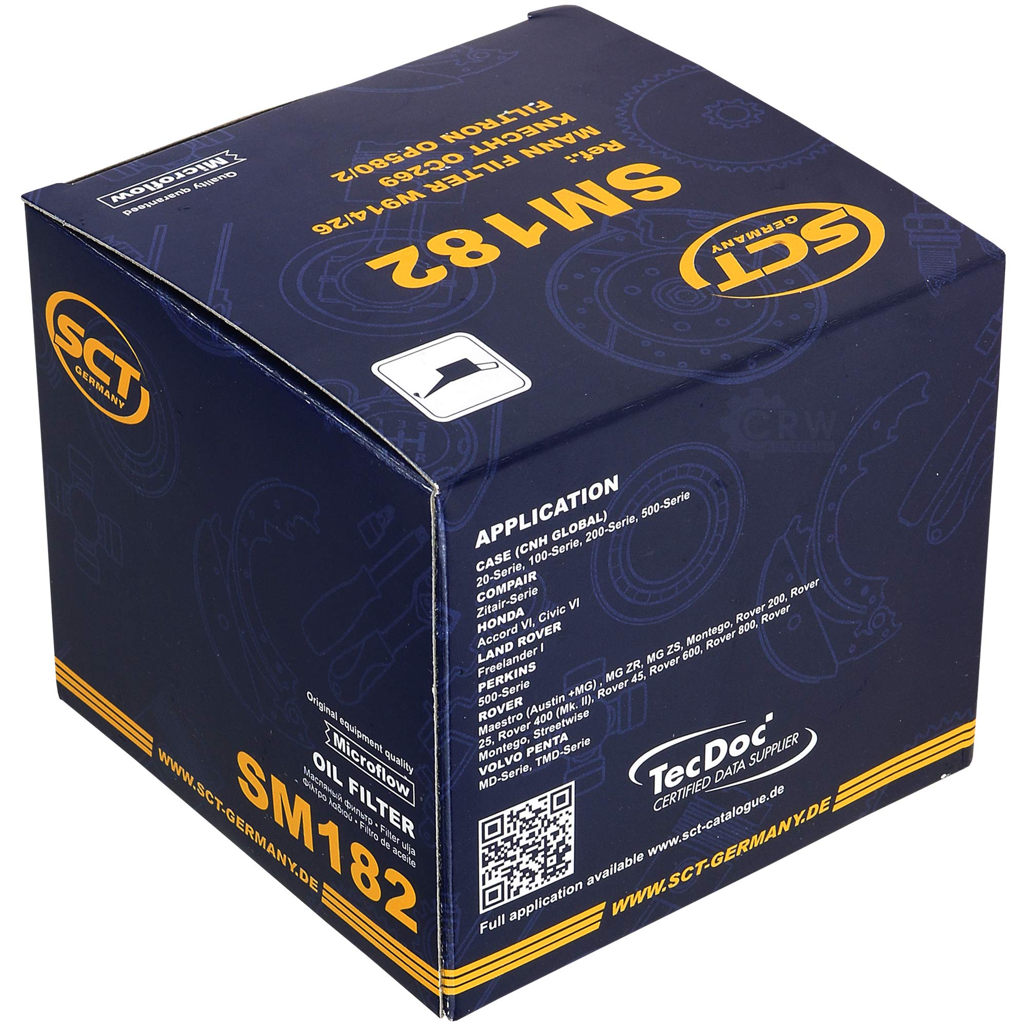 Set 85479884 SM 182 2 filtros de aceite SCT originales