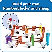 Vista 5 de hand2mind Numberblocks Sheep Farm MathLink Cubes Activity Set, Preschool Learning Activities, Farm Playset, Counting Blocks, Number Toys, Kids