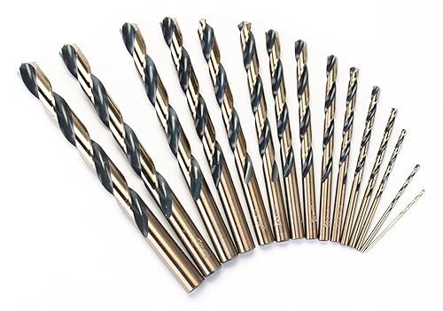 Miniatura 2 de Norseman Juego de brocas negras y doradas de 15 piezas de 116-12"