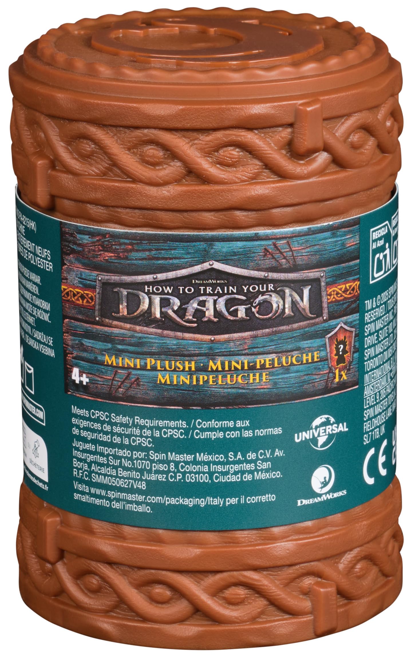 Dreamworks Dragons Jak wytresować smoka, pluszowa zabawka Mini Surprise, 8 cm smok, zabawki-niespodzianki, dziecięce zabawki dla chłopców w wieku od 4 lat (style mogą się różnić)