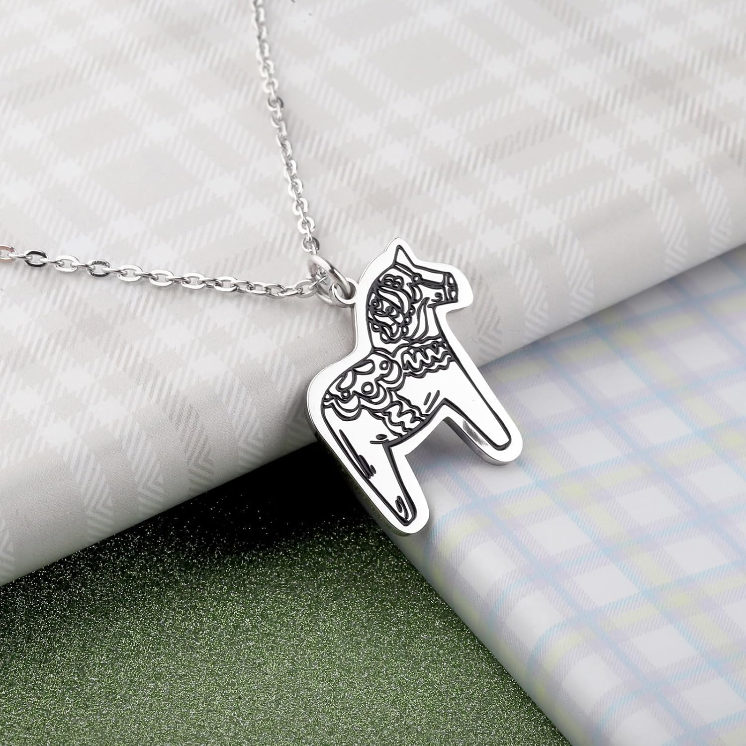 Lywjyb Birdgot Swedish Dala Horse Necklace Sweden Gift Essence of Europe Gift Swedish Souvenir Gift image 5