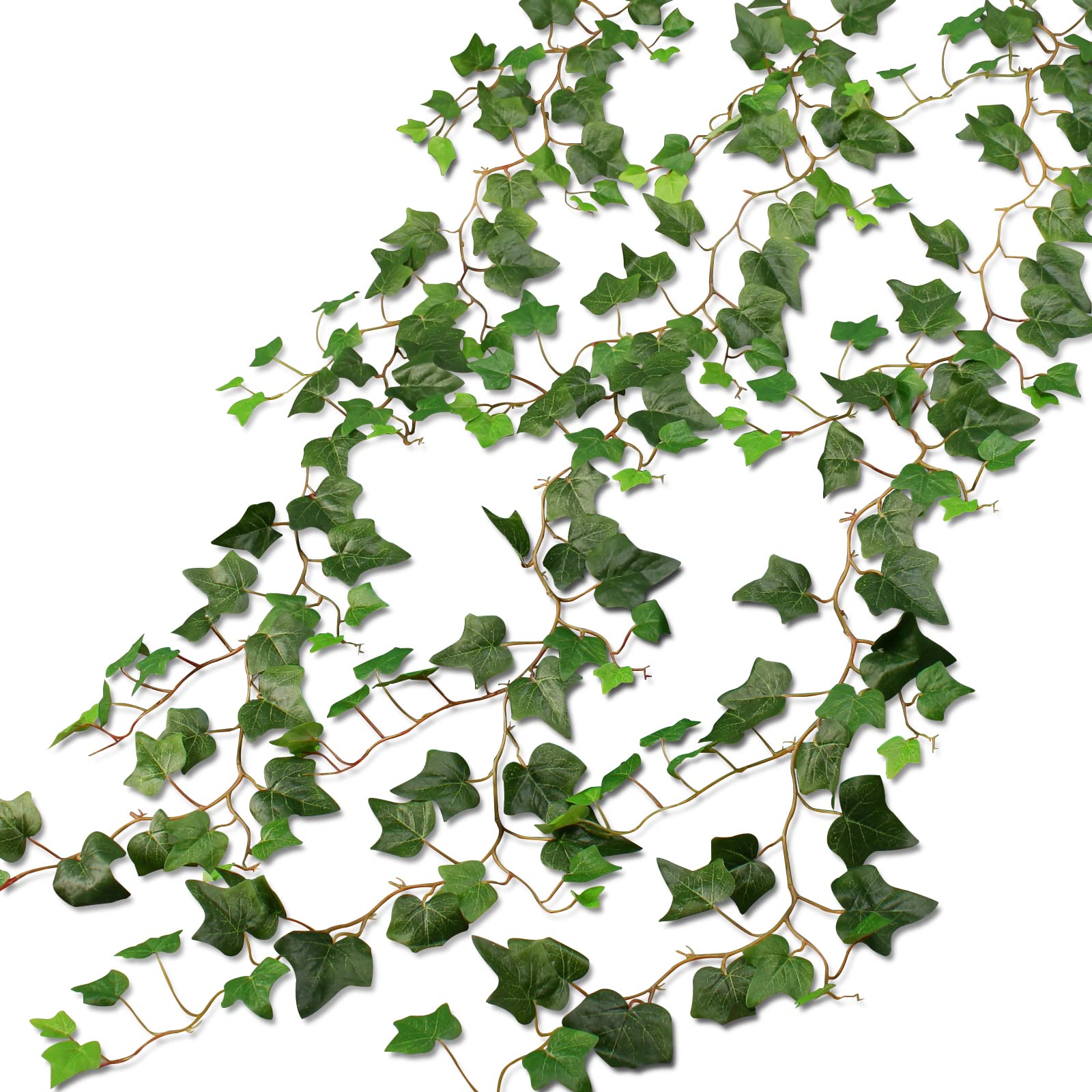 alyptus 3PCS Connectable Artificial Ivy Vines Fake Leaves Green Leaf