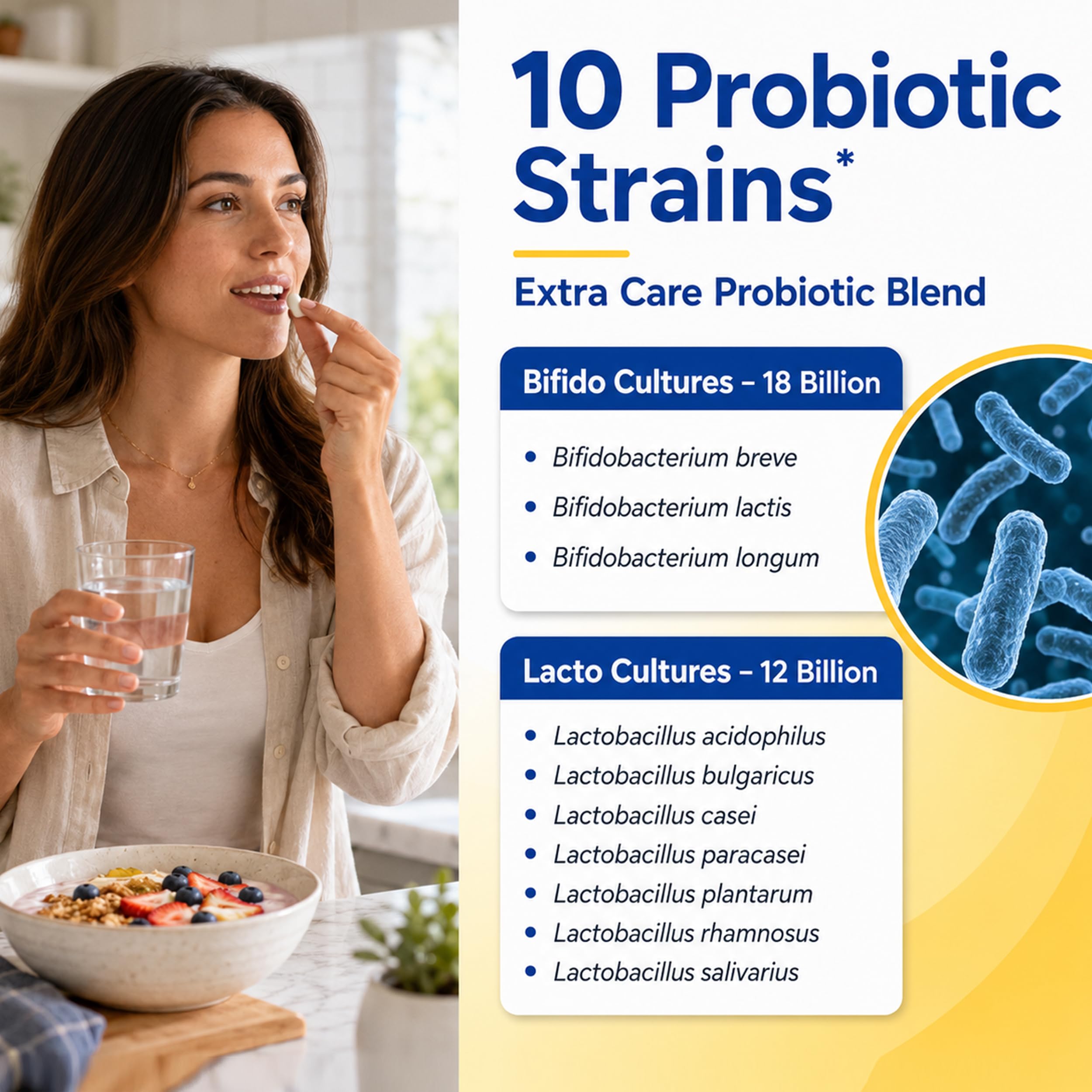 Equate Extra Care Multi Strain Probiotic Capsules for Gut Health, 50 Count — Amazon image 5