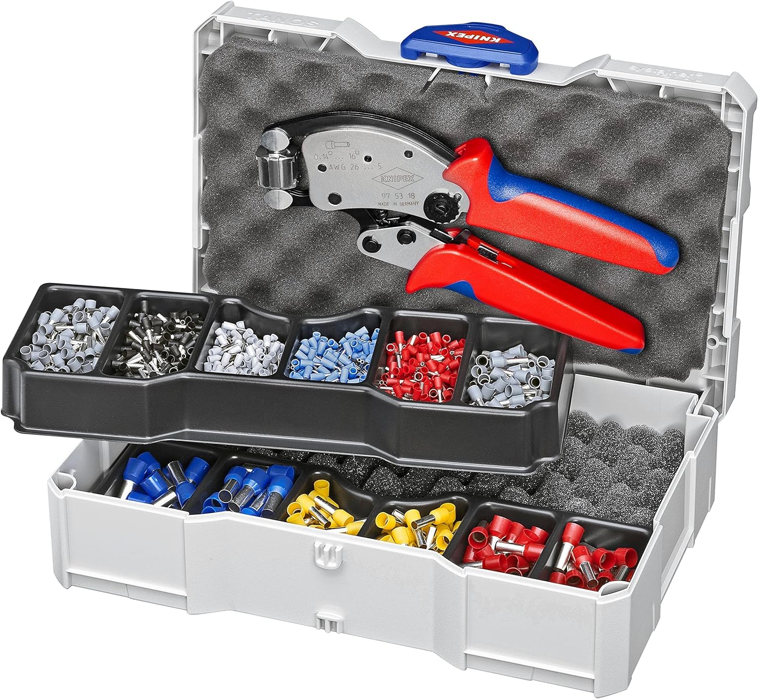 Knipex 97 90 13 Twistor16 Crimp Set For Ferrules 0.14 - 16 Mm² 1190Pc