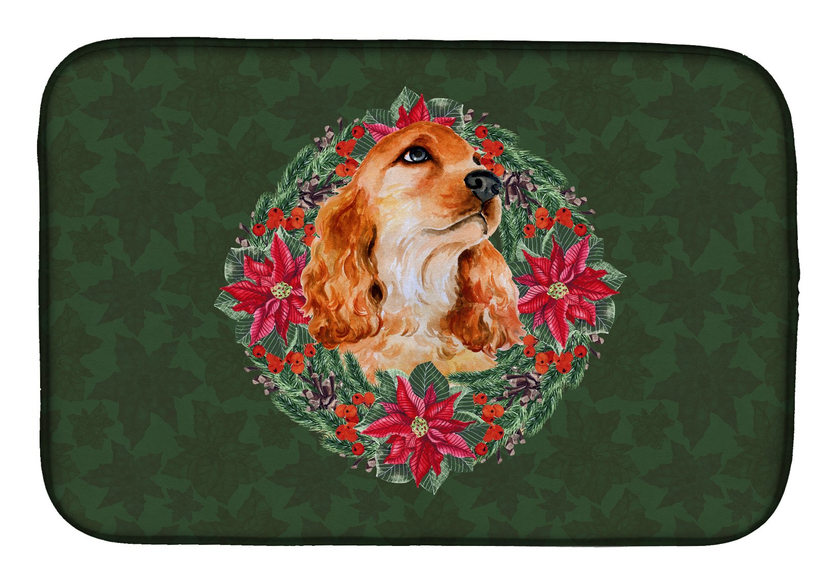 Évitez les comptoirs mouillés avec le tapis vaisselle Cocker Spaniel