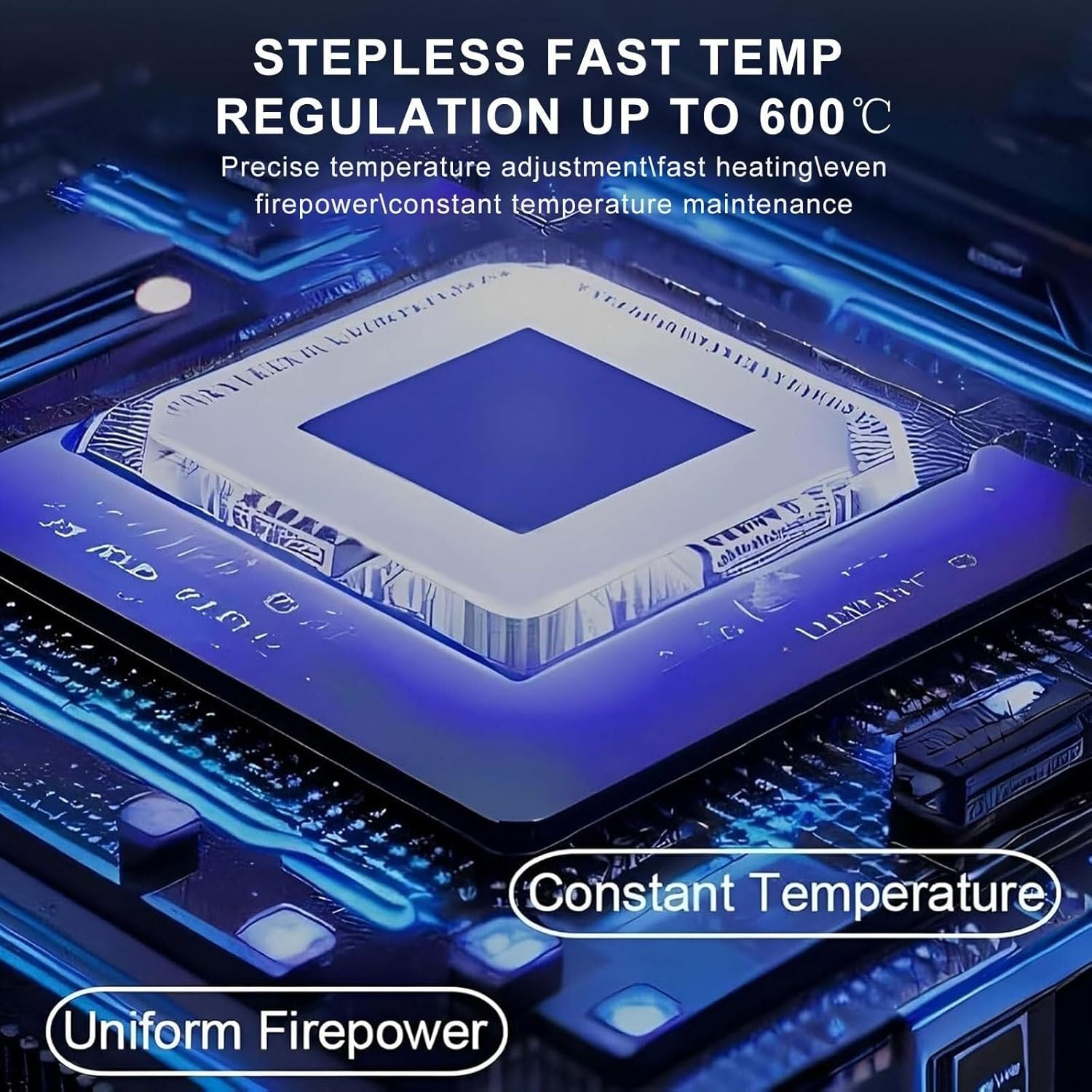 Commercial Rechargeable Air-Cooled Extruded Plate Cutting Set, 150 W Handheld Cordless Heated Blade, Precise Temperature Control, Fast Heat-Up