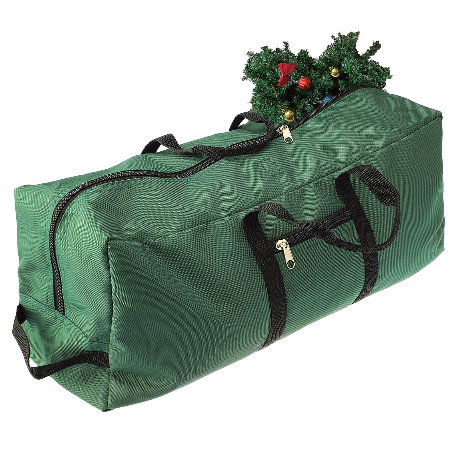 Betos Sac de rangement robuste pour sapin de Noël - Peut contenir jusqu'à 2,7 m - Avec poignées et fermeture éclair - En tissu Oxford résistant - 152,4 x 63,5 x 50,8 cm