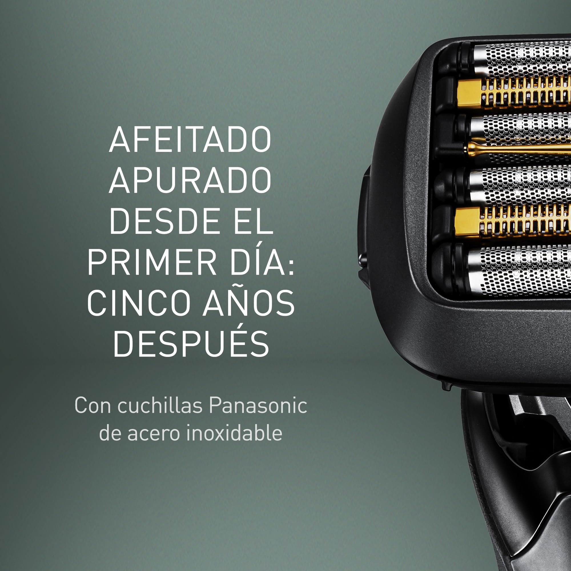 Panasonic Series 900+ ES-LS9A Afeitadora Eléctrica De 6 Hojas En Seco Y Húmedo Para Hombres, Afeitadora Eléctrica Con Sensor De Barba Sensible, Limpieza Automática Y Sistema De Carga