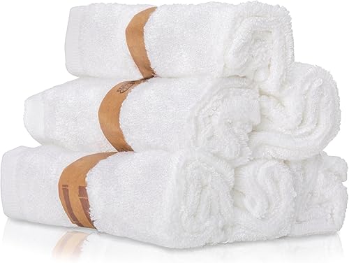 Miniatura 3 de Toallas de baño prémium para bebé (paquete de 6, 10 x 10 pulgadas), toallas 100% súper suaves, toallitas reutilizables, excelente juego de regalo