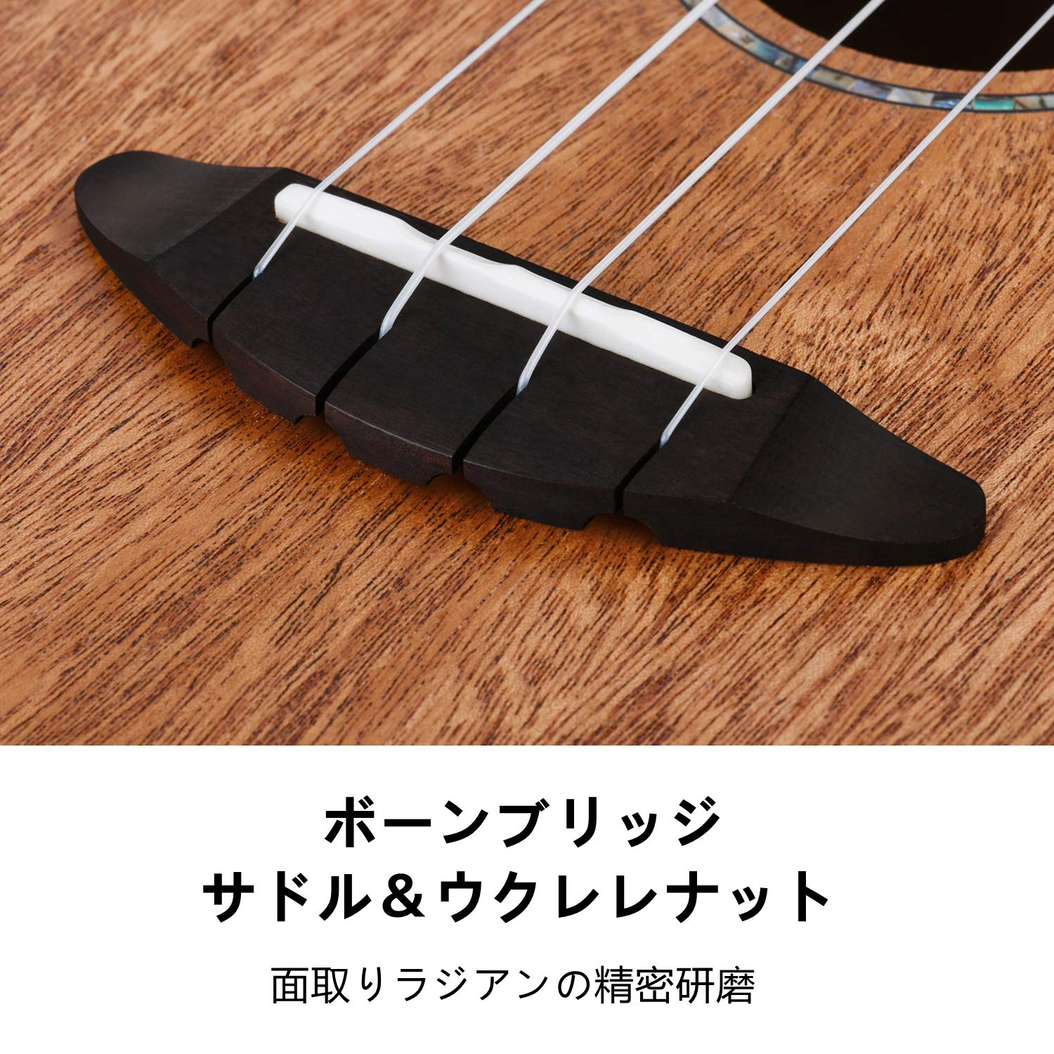 Amazon.co.jp: Donner DUC-4E 単板テナーウクレレ マホガニー指板 内蔵