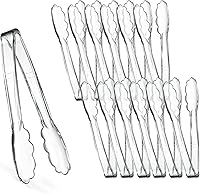 Vista 1 de [Pinzas Transparentes de 7.5 Pulgadas] Pinzas para servir Plasticpro de 7.5 pulgadas, resistentes y reutilizables, para cocina y barbacoa