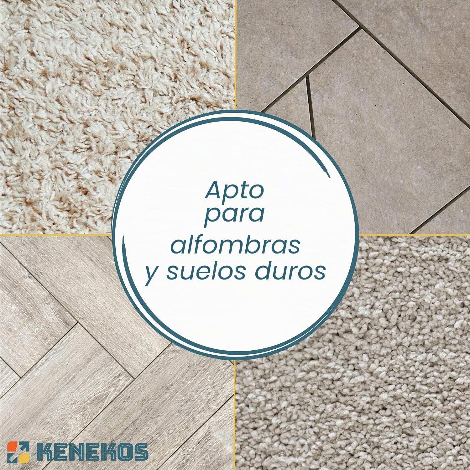 Kenekos Boquilla combinada para suelo con 2 ruedas, adecuada para aspiradora de 35/32 mm, AEG, Siemens, Miele, UVM, chapa de aluminio