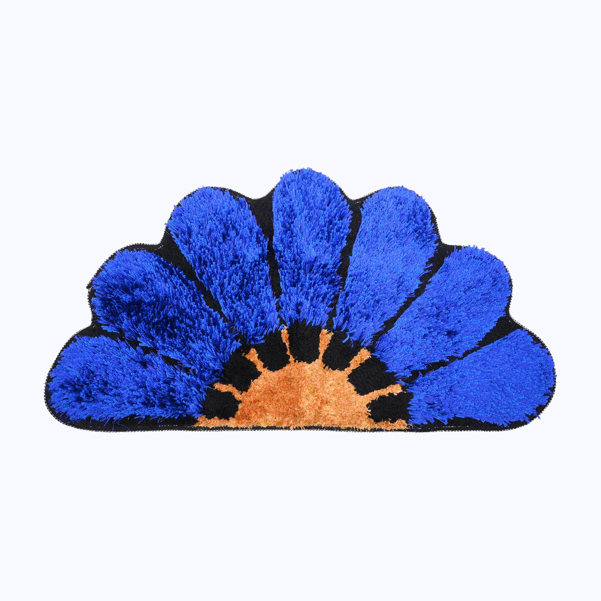 Cotton Half Sunflower Kitchen Rectangular Floor Mat For Kitchen/Yoga/Living Room/Bed Room Rugs Size(18 X 30 Inch) Navy Blue