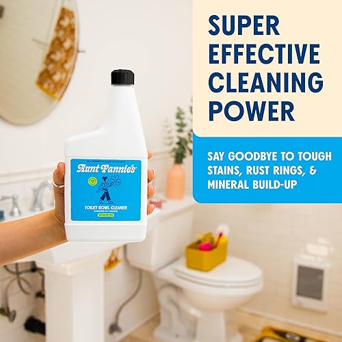 Miniatura 2 de Aunt Fannie's Limpiador de inodoro, limpiador sin blanqueador alimentado por vinagre, refresca y elimina manchas, aroma a eucalipto, 24 onzas