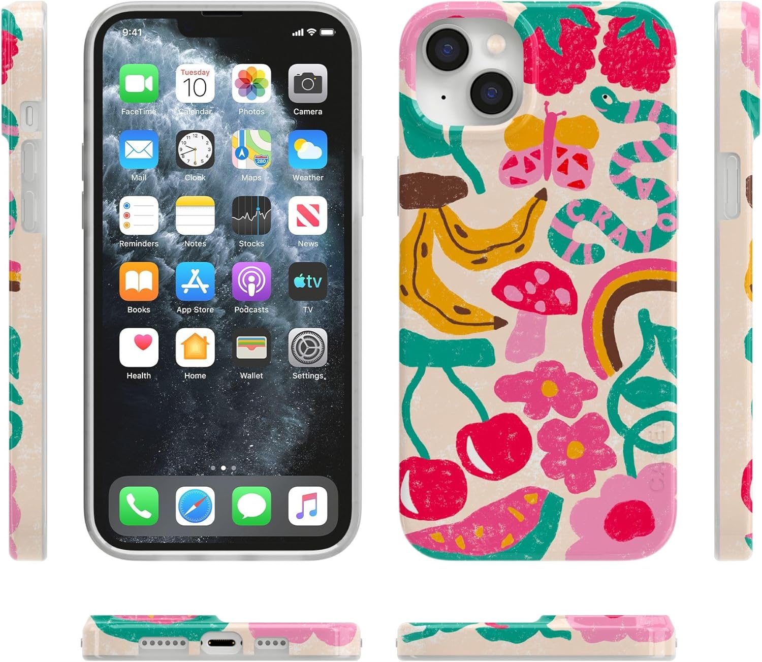 Casely iPhone 14 Plus Case | Doodle Bug | Crayola Crayon | Compatible with MagSafe | Classic Ultra Slim Design