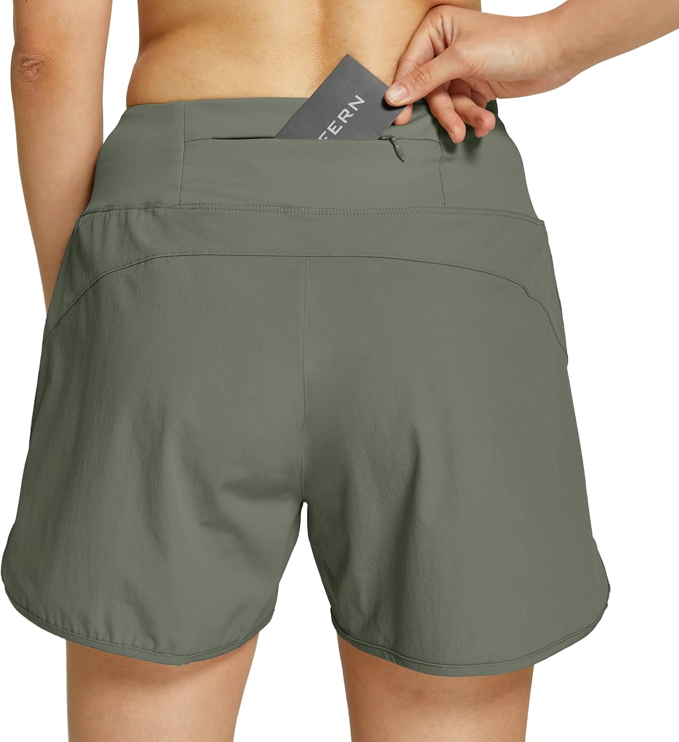 Willit Womens 4" Running Shorts Active Hiking Workout Shorts with Liner Quick Dry Sports Athletic Shorts Zipper Pocket : Sports & Outdoors