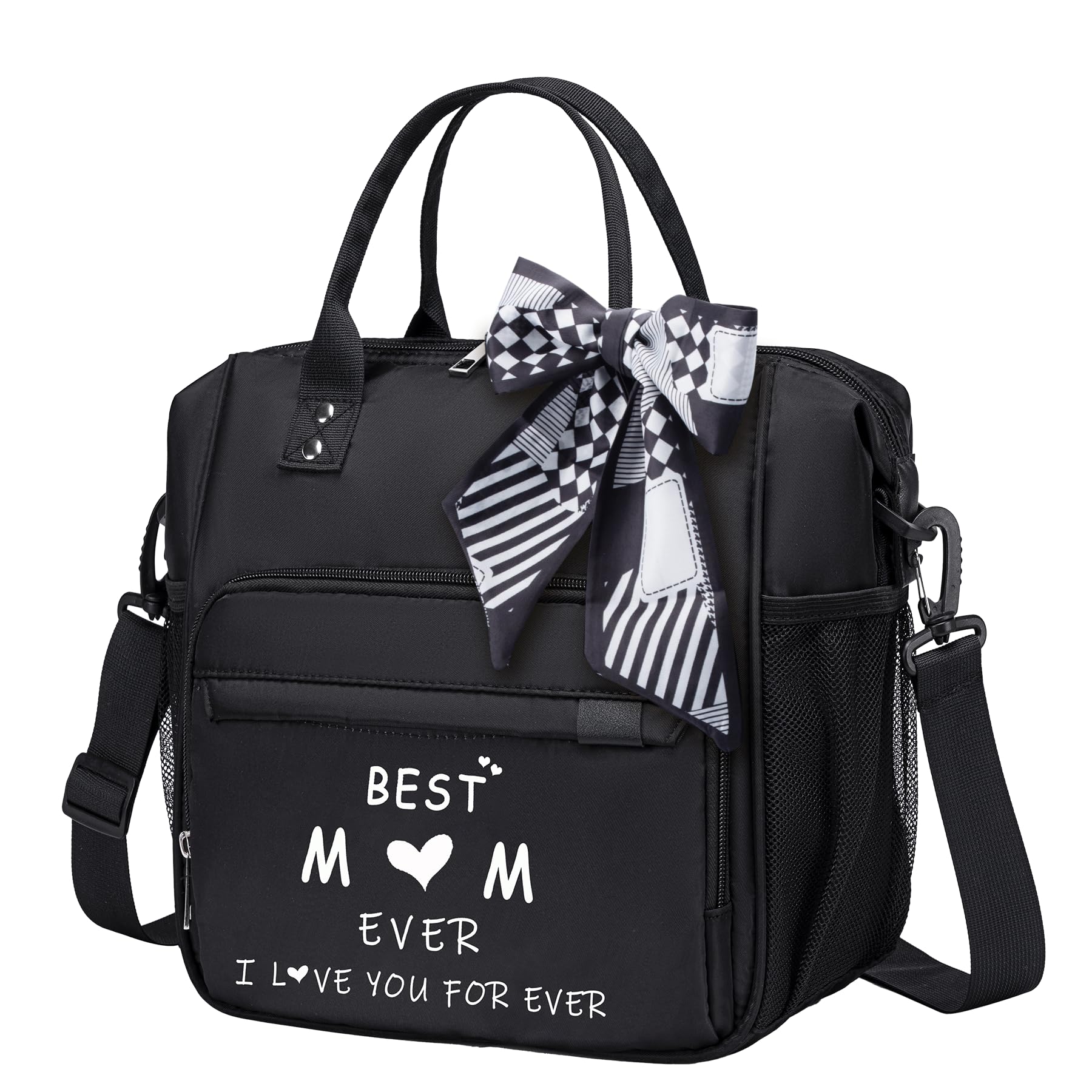 TuErCao Mom Lunch Bag Useful Unique Mother's Day & Birthday Gifts from Daughter Son Husband Insulated Personalized Lunch Box for Work