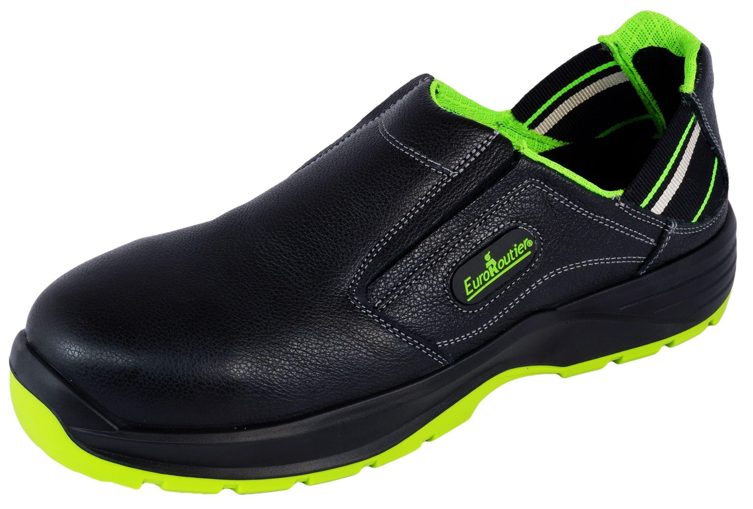 EuroRoutier Hybrid Nappa Black Prawdziwa Skóra, Kapcie, Obuwie Ochronne Z Certyfikatem S1P-SRC