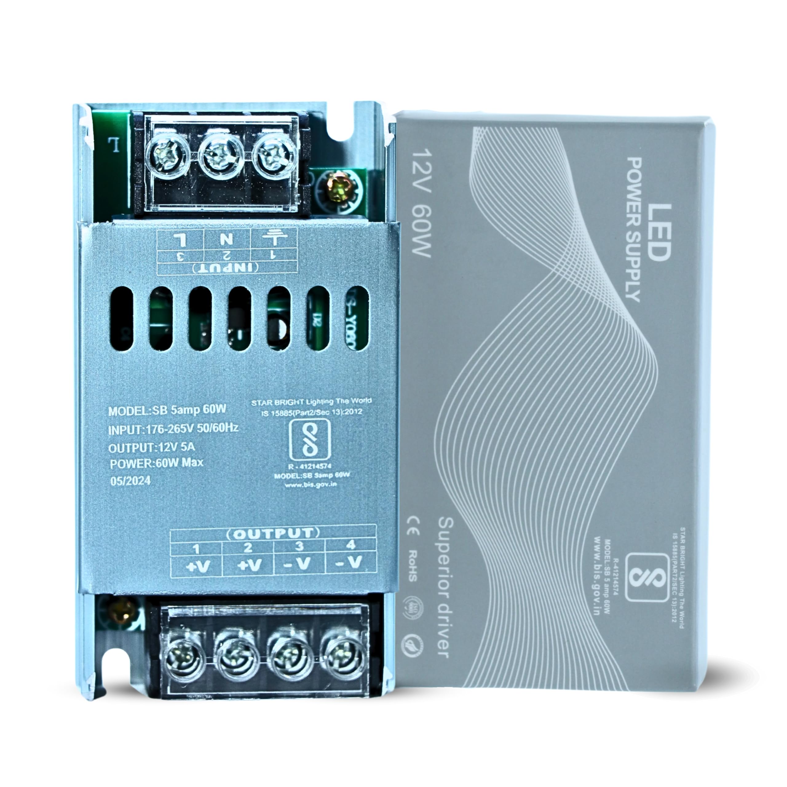 Dreamlux Led Strip 12v 5amp smps 60w Power Supply Suitable for Led Signage, Strip Light, Decorate Lite, Surveillance CCTV Camera & Industrial Automation Machine and Much More(Pack-01pc) (B0D74HXLV2) Amazon Price History, Amazon Price Tracker