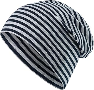 Sterntaler OCS Beanie - Casual Slouch Beanie Hat Made of Melange Single Jersey Ringed (Organic) - Unisex Headgear - Variable Wearable - Baby and Children Transition Hat