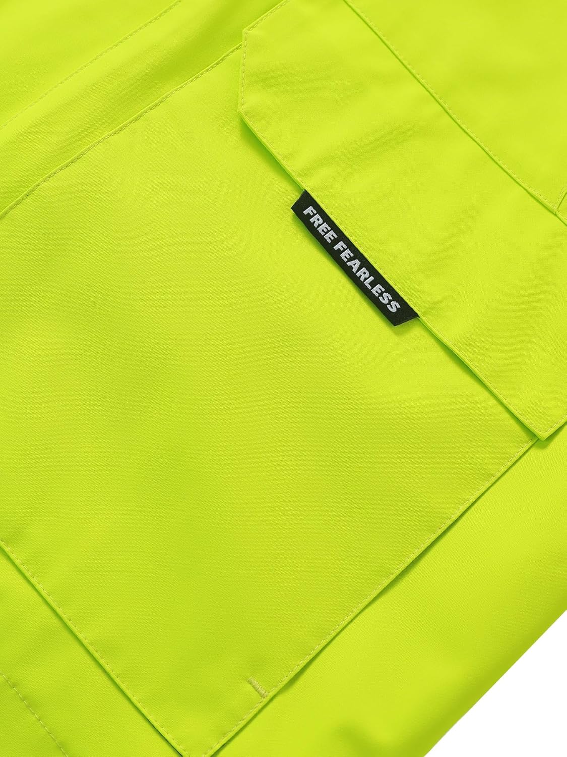 Men's Softshell Windproof Jacket, Men's Outdoor Waterproof Coat, Polyester Hooded Outdoor Sports Jacket (with Reflective Strips), Spring & Autumn Style (US, Alpha, 3X-Large, Regular, Regular, GREEN) - Image 2